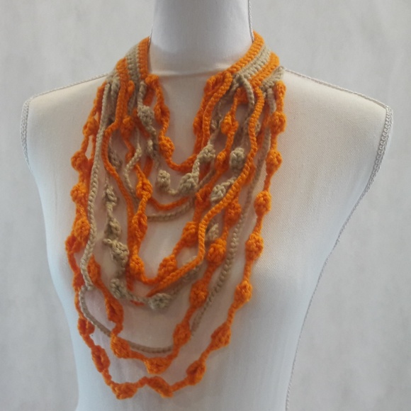 Maxi Collar, Necklace, Layers, Handcrafted - Picture 2 of 2